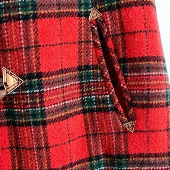 Vintage Plaid Cloak - Picture 4 of 6